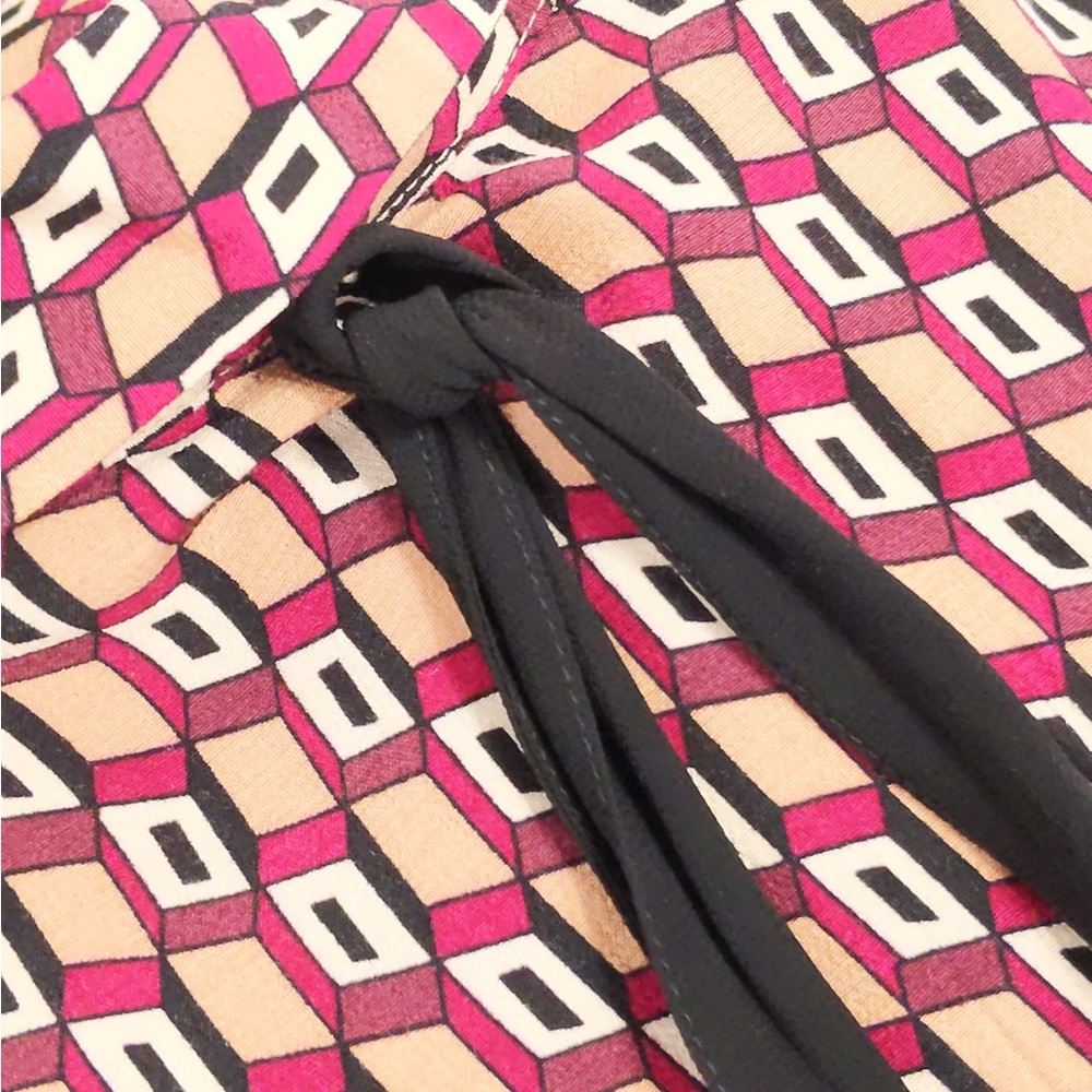 2x 👯‍♀️Host Pick⚡️Zara Geometric Print Dress with Bow Tie - Picture 8 of 11